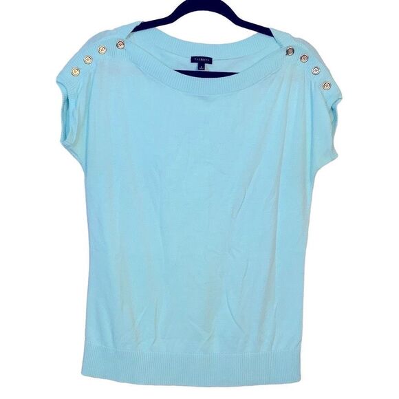 Talbots Blue Top Small - Picture 1 of 4